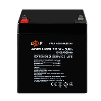 Акумулятор AGM LPM 12V - 5 Ah, фото 3