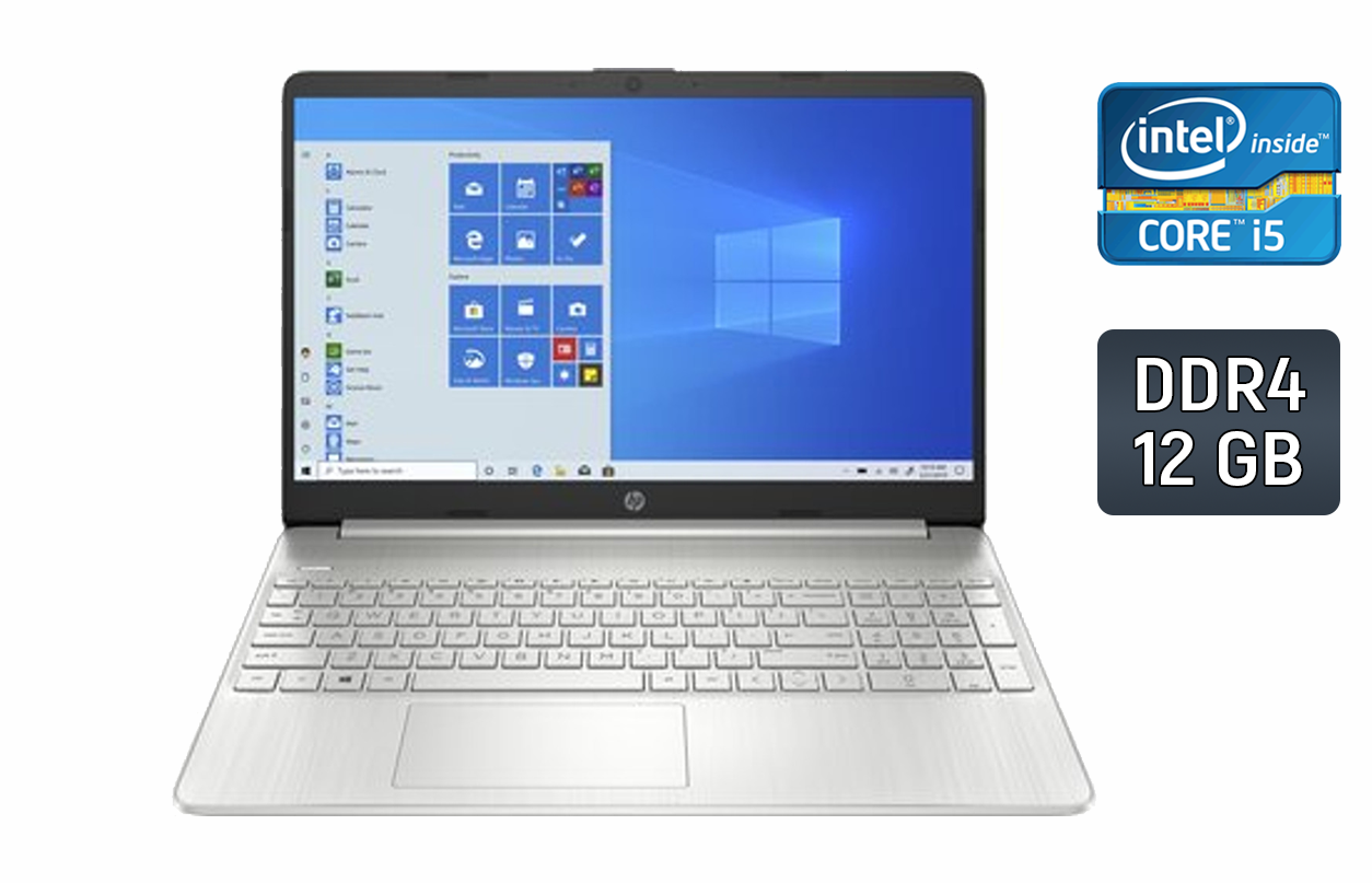 Ультрабук HP 15-dy0025tg/ 15.6" (1366x768)/ Core i5-1035G1/ 12 GB RAM/ 512 GB SSD/ UHD