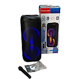 Колонка акумуляторна з радіомікрофоном USB/BT/FM/TWS та пультом ДУ Акустична система KOLAV-C2811, фото 5