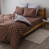 Комплект постільної білизни ТЕП "Happy Sleep" полуторний (Cappuccino Dots, 50x70), фото 3