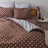 Комплект постільної білизни ТЕП "Happy Sleep" полуторний (Cappuccino Dots, 50x70), фото 4