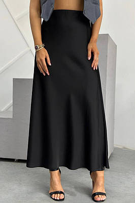 Спідниця шовкова чорного кольору р.5 184148T Безкоштовна доставка