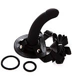 Страпон Chisa R.G.B. Bend Over For Intermediate, силіконовий, чорний, фото 4