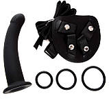 Страпон Chisa R.G.B. Bend Over For Intermediate, силіконовий, чорний, фото 6