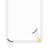 Чохол TPU Transparent with Straps для Apple iPhone 15 (6.1") Green / Red, фото 4