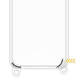 Чохол TPU Transparent with Straps для Apple iPhone 15 (6.1") Green / Red, фото 5