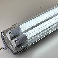 ЛПП 2х36W IP65 вологозахищений світильник з лампами Led Story 2х1800Lm Т8 G13 1,2м 6500K