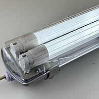 Cвітильник з 2 лампами Т8 16Вт 2560Лм 6500К вологозахищений корпус 120 см