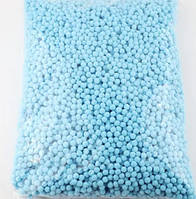 Помпони фетрові 10 мм, колір-блакитний, 100 шт, Блакитний