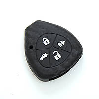 Чехол на пульт сигнализации силиконовый Toyota ZB 4 Carbon 912 (3904)