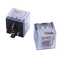 Реле 12V 5-ти контактное 80А с индикатором КВАНТ JD1914 (Прозрачный корпус)