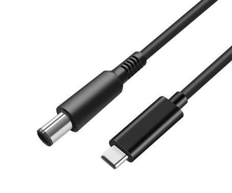 10шт. USB Type-C 65W кабель живлення DC 7.4×5.0*0.6 Dell для заряджання ноутбука від повербанка USB