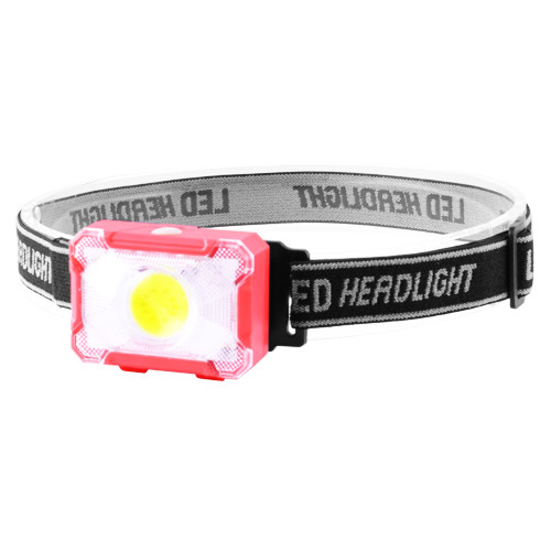 Ліхтар налобний 1302+COB white+red 3xAAA