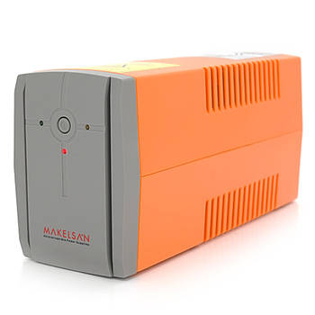 ДБЖ на 510W для дому Makelsan Lion850VA Standby-L та 170-280VAC, AVR 1st, 2xSCHUKO socket, 1x12V9Ah