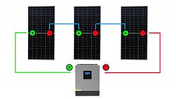 Сонячний фотоелектричний інвертор OFF-GRID PGF OG-5500 MPPT 5.5KW + WiFi + акумулятор Bass Polska AGM BP-5976 (х4), фото 5