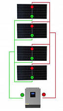 Сонячний фотоелектричний інвертор OFF-GRID PGF OG-5500 MPPT 5.5KW + WiFi + акумулятор Bass Polska AGM BP-5976 (х4), фото 6