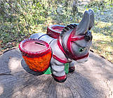 Садовий декор "Віслюк Кашпо" 43х42х39 см - Керамічна фігура