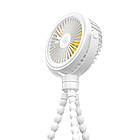 Вентилятор портативний USAMS ZB289 з підсвіткою акумуляторний. Вентилятор USAMS Baby Stroller Fan ZB289, фото 7