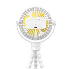 Вентилятор портативний USAMS ZB289 з підсвіткою акумуляторний. Вентилятор USAMS Baby Stroller Fan ZB289, фото 8