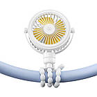 Вентилятор портативний USAMS ZB289 з підсвіткою акумуляторний. Вентилятор USAMS Baby Stroller Fan ZB289, фото 9
