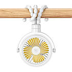 Вентилятор портативний USAMS ZB289 з підсвіткою акумуляторний. Вентилятор USAMS Baby Stroller Fan ZB289, фото 6