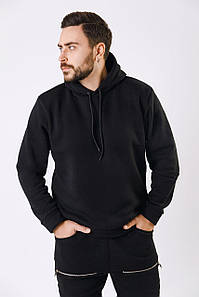 Спортивний костюм чорний однотонний сезон осінь-зима костюм молодіжний стильний на хлопця повсякденний