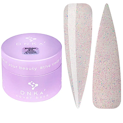 Гель для нарощування DNKa Builder Gel, 30 мл №0006 Celebrity рожевий напівпрозорий із шиммером