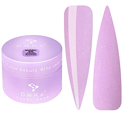 Гель для нарощування DNKa Builder Gel, 30 мл №0008 Peonies ліловий з шиммером