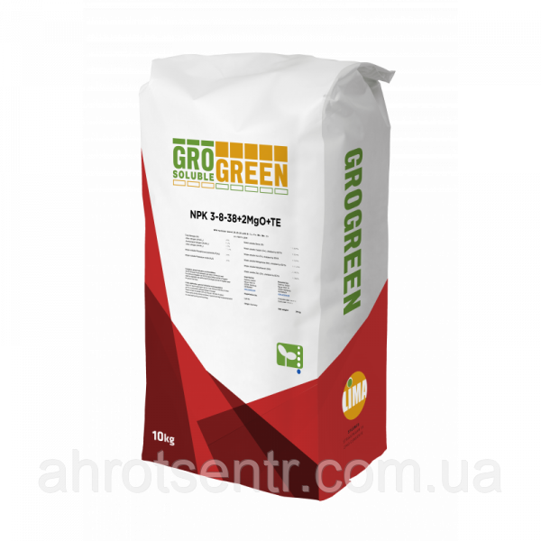 Добриво GroGreen NPK 3-8-38+2MgO+TE 25 кг Lima Бельгія, фото 1
