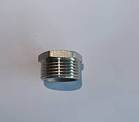 Футорка 3/4"н х 1/2"в з покриттям (нікель)