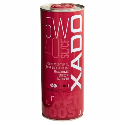 Моторна олива XADO Atomic Oil 5W-40 SL/CF RED BOOST синтетична XA 26106