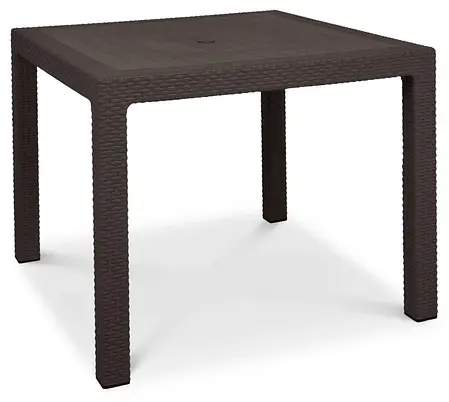 Стіл пластиковий для саду Keter Melody Quartet коричневий, фото 1