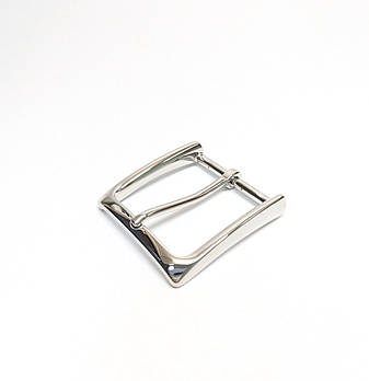 Пряжка ремінна латунна 40 мм Нікель