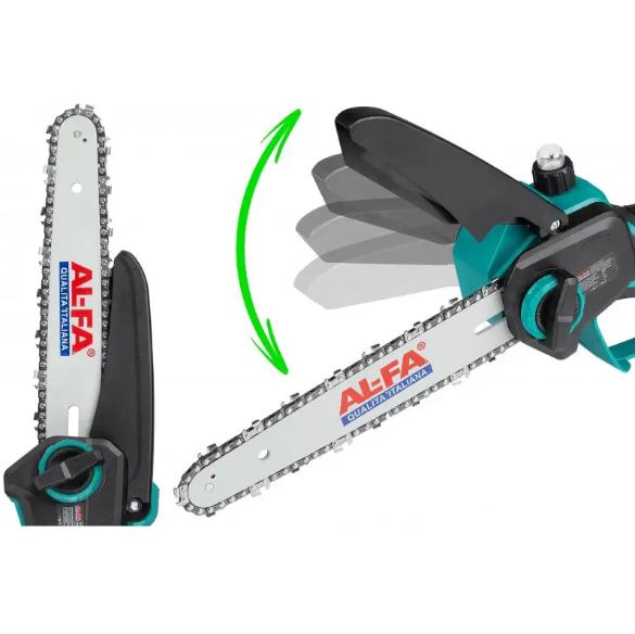 Ланцюгова пила акумуляторна ALFA ALCMCS8-21V, шина 200 мм