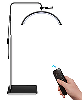 Безтінова LED Moon лампа підлогова 58 см 40 вт чорна