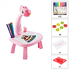 Дитячий стіл для малювання з підсвічуванням та проекцією малюнків Рожевий, фото 4