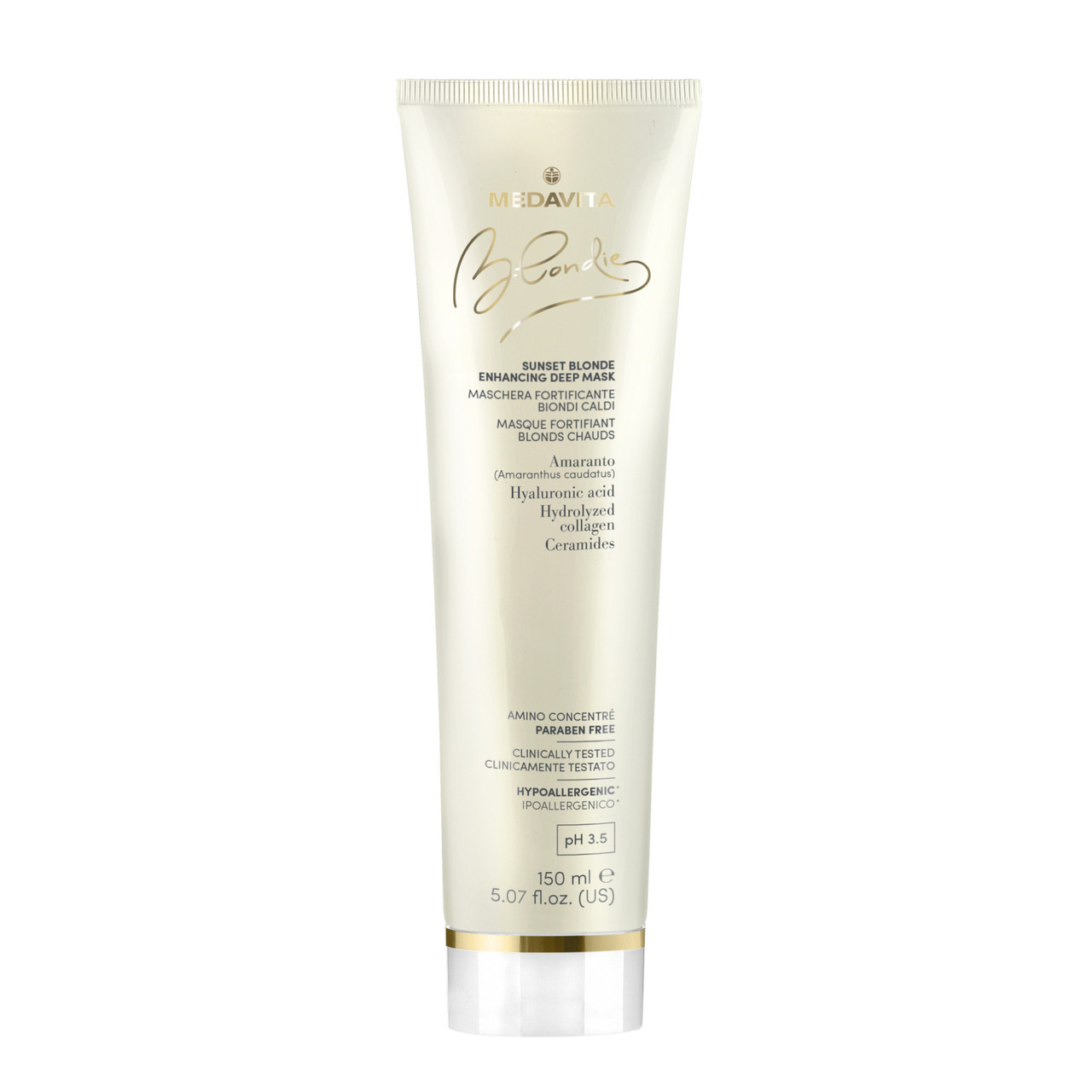 Живильна маска підсилююча теплий блонд Medavita BLONDIE Sunset Blonde Enhancing Deep Mask