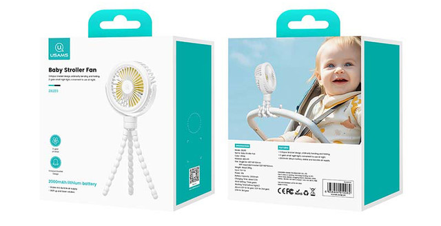 Вентилятор портативный USAMS ZB289 с подсветкой аккумуляторный Вентилятор портативный USAMS ZB289 с подсветкой аккумуляторный