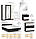 Сучасний модульний спальний гарнітур комплект набір модерн з шафою і комодом венге Араміс Мебель Сервіс, фото 3
