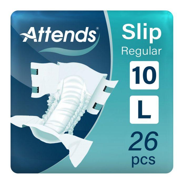 Підгузки для дорослих Attends Slip Regular Large 10 крапель 100-150 см (26 шт), фото 1