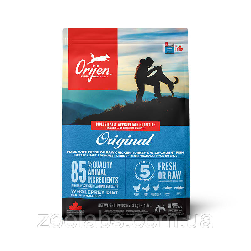Orijen Original Dog | Оріджен Орігінал для собак 2 кг