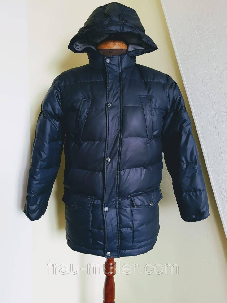 Пальто дитяче темно-синє на зріст 140-146 Wajkiki, фото 1