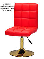 Стілець Augusto GD-Base на круглій золотій нозі-опорі з регулюванням висоти, м'яка оббивка, фото 9