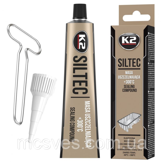 Герметик силіконовий K2 W003 SILTEC, 90 г (K20627)