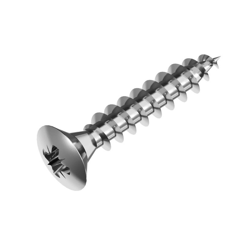 3х20 PZ1 Шуруп нержавіюча сталь, повна різьба, напівпотайна головка [N1030000N103302000] Metalvis, фото 1