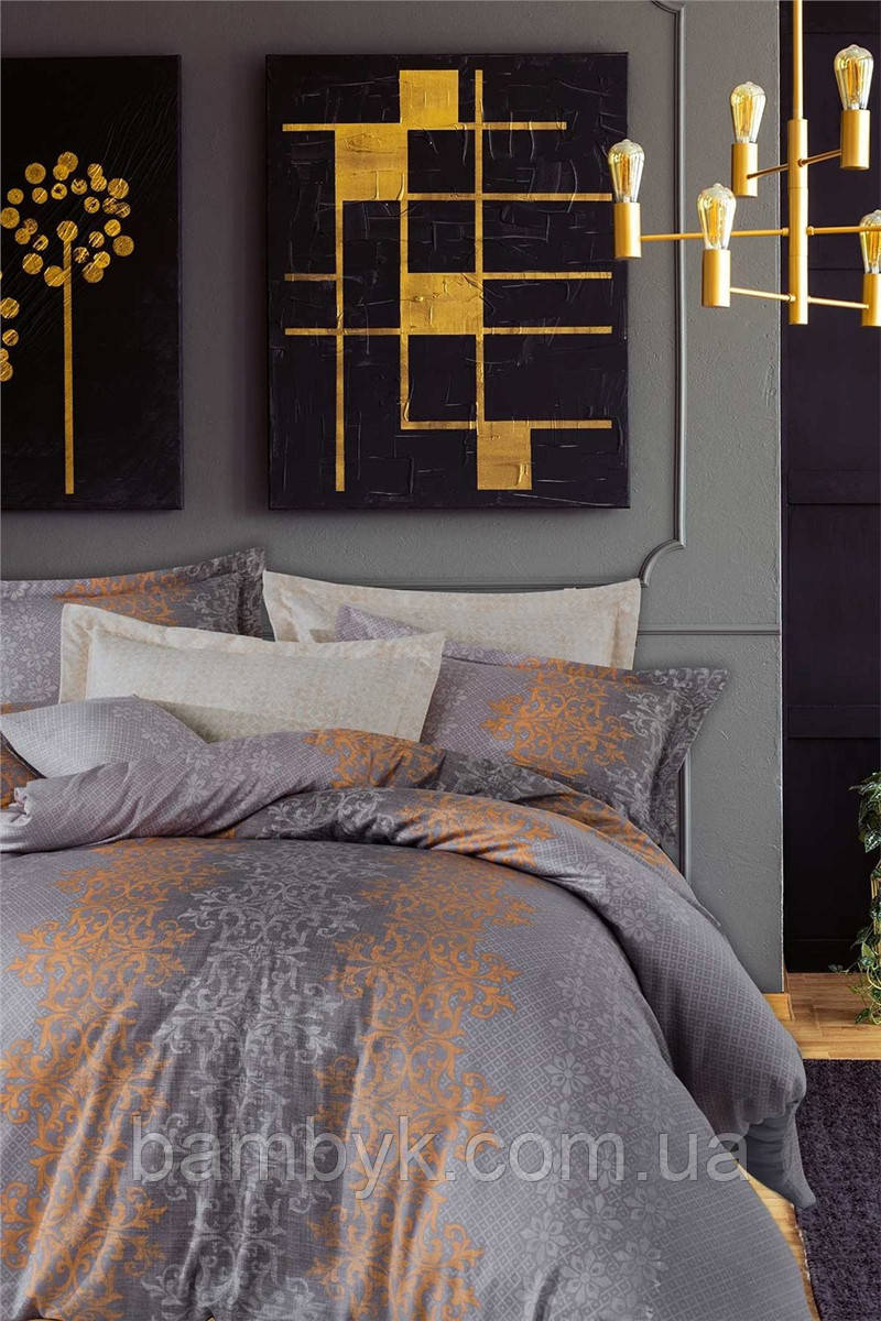 Постільна білизна Istanbul сатин Lux "Shelly" бавовняна євро розмір Туреччина