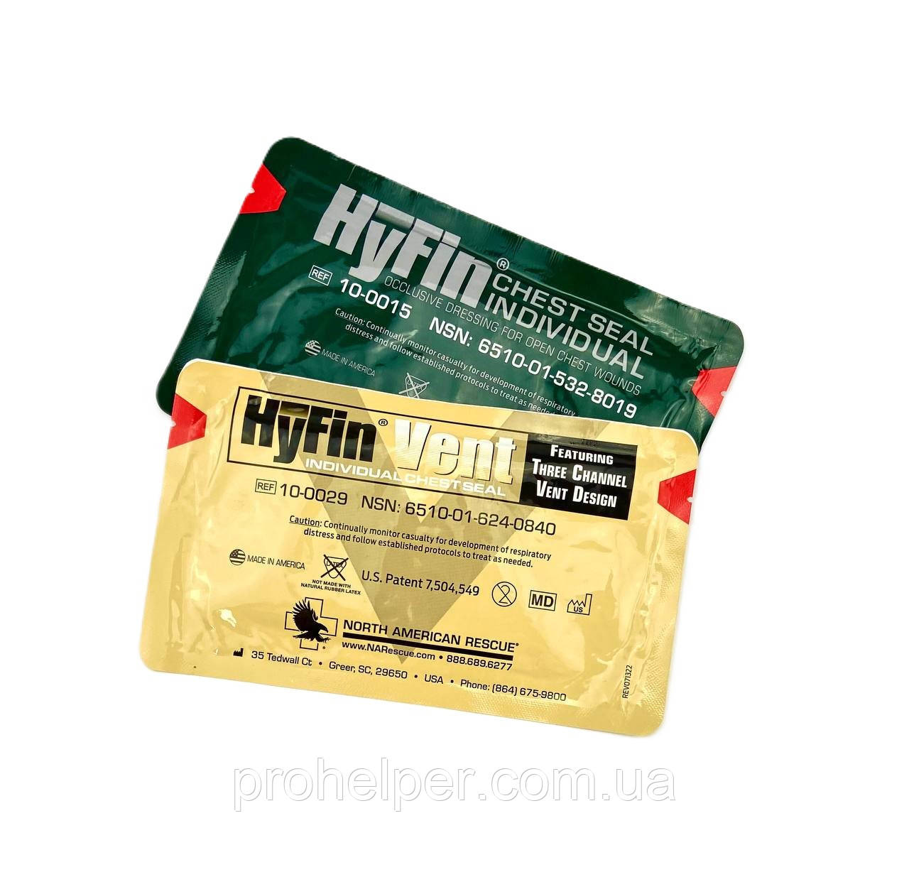 Набір оклюзійних наліпок HyFin Chest Seal Combo Pack, фото 1