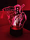 3d-світильник Місто духів Sin city, 3д-нічник, кілька підсвіток (на пульті), фото 2