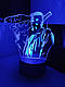 3d-світильник Місто духів Sin city, 3д-нічник, кілька підсвіток (на пульті), фото 8