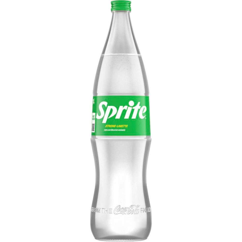 Газований напій Sprite Zitrone-Limette в склі 1л, фото 1